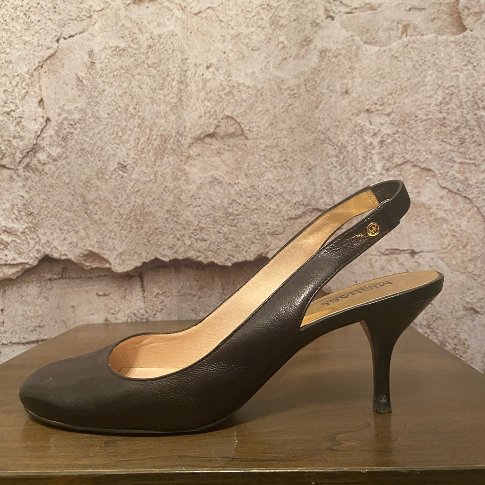 Michael Kors Black Slingback Heels